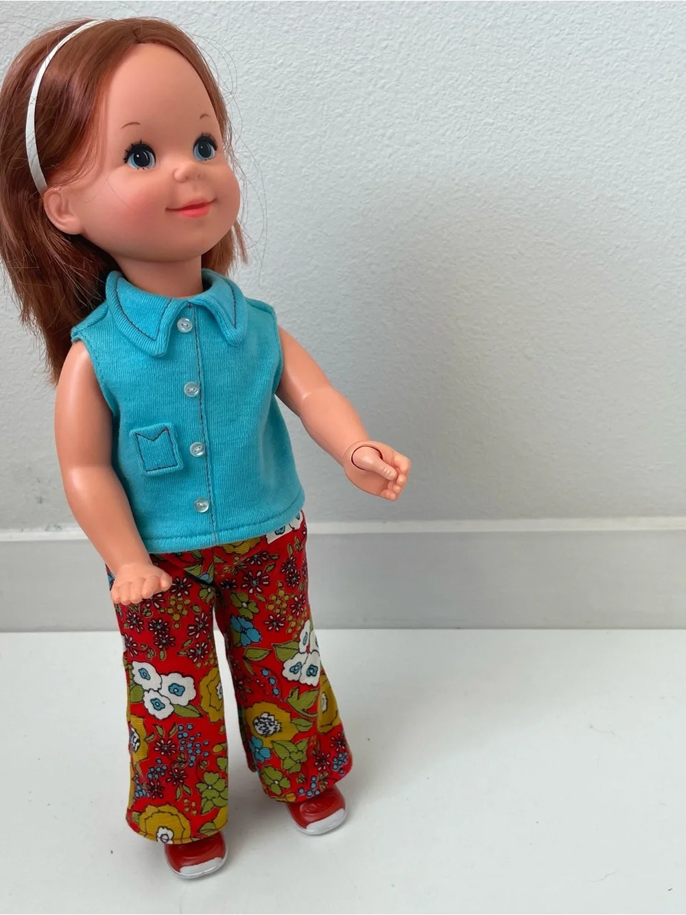 Mattel Vintage 1970 Doll Redhead Busy Becky original Cottagecore outfit